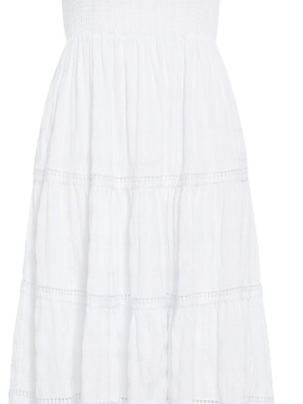 City Chic Dakota White Tiered Maxi dress